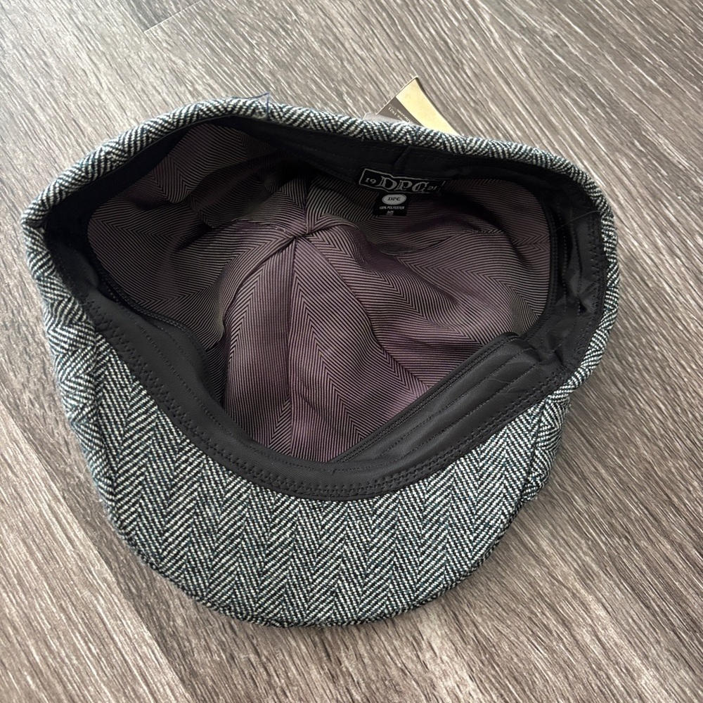 DPC Darfman Pacific Co. Newsboy Hat Cap Men’s British Cabbie Newsie Herringbone - Picture 2 of 5